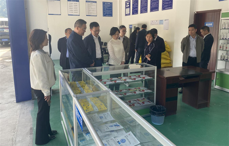 四川省供销社党组成员、理事会副主任、一级巡视员杨武秀带队到万源调研集团旧院黑鸡产业发展工作